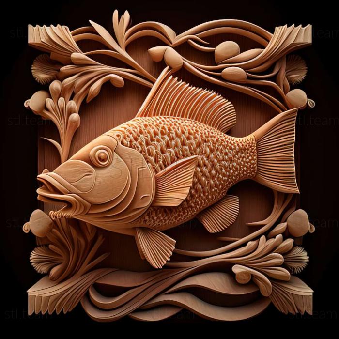3D model Rhineloricaria fish (STL)